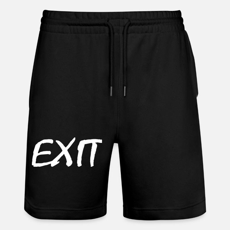 Exit - Short de jogging bio TRAINER Stanley/Stella unisexe - noir