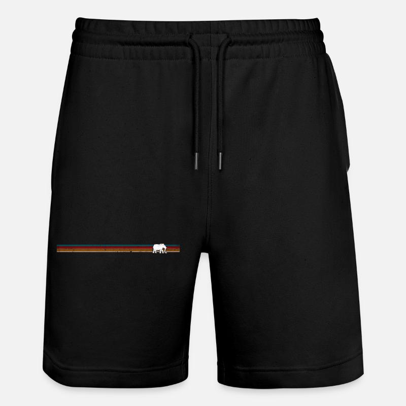 Éléphant rétro - Short de jogging bio TRAINER Stanley/Stella unisexe - noir