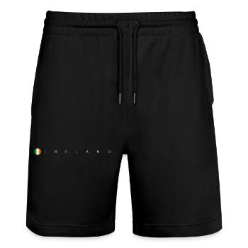 Drapeau de l’Irlande - Short de jogging bio TRAINER Stanley/Stella unisexe - noir - Devant - Nik (191cm) & Marisol (170cm)