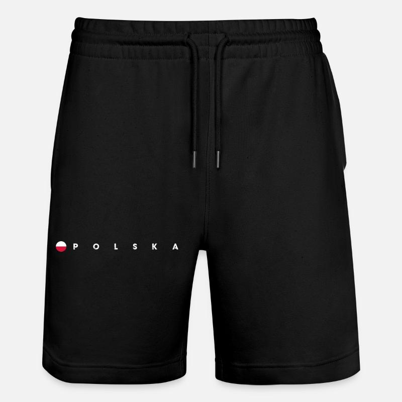 Drapeau de la Polska - Short de jogging bio TRAINER Stanley/Stella unisexe - noir