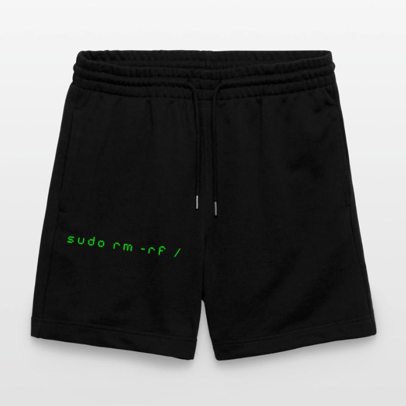 T-shirt Linux rm -rf - Commande Admin Sys & Dév Short de jogging bio TRAINER Stanley/Stella unisexe