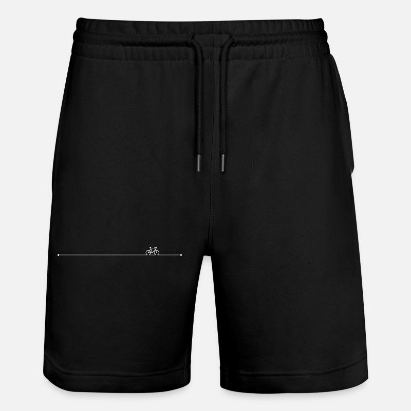 Bicycle Heartbeat - Stanley/Stella Trainer Unisex Organic Jogging Shorts - black