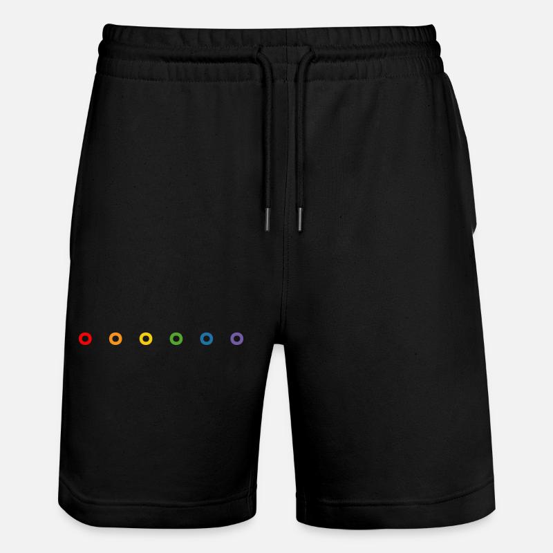 Beignets arc-en-ciel LGBT lgbtqi queer - Short de jogging bio TRAINER Stanley/Stella unisexe - noir