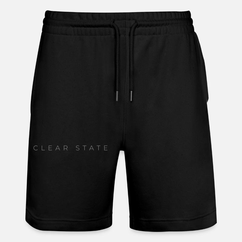 CLEAR-STATE - Stanley/Stella Trainer Unisex Organic Jogging Shorts - black