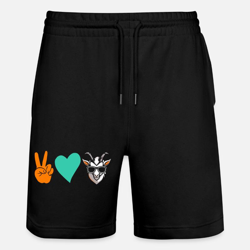 Chèvres - Short de jogging bio TRAINER Stanley/Stella unisexe - noir