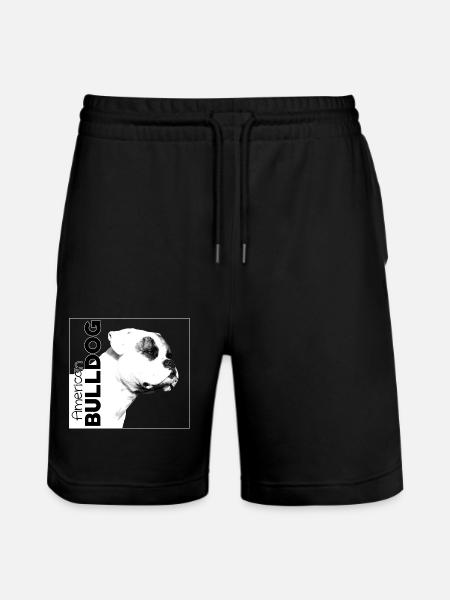 American Bulldog - Stanley/Stella Trainer Unisex Organic Jogging Shorts - black