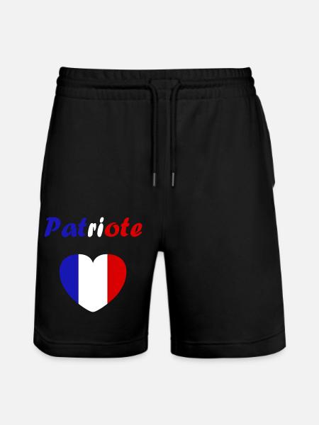 PATRIOT - Stanley/Stella Trainer Unisex Organic Jogging Shorts - black
