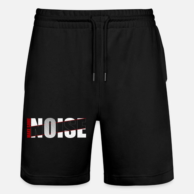 MACH ETWAS LÄRM - Stanley/Stella Unisex Bio Joggingshorts Trainer  - Schwarz