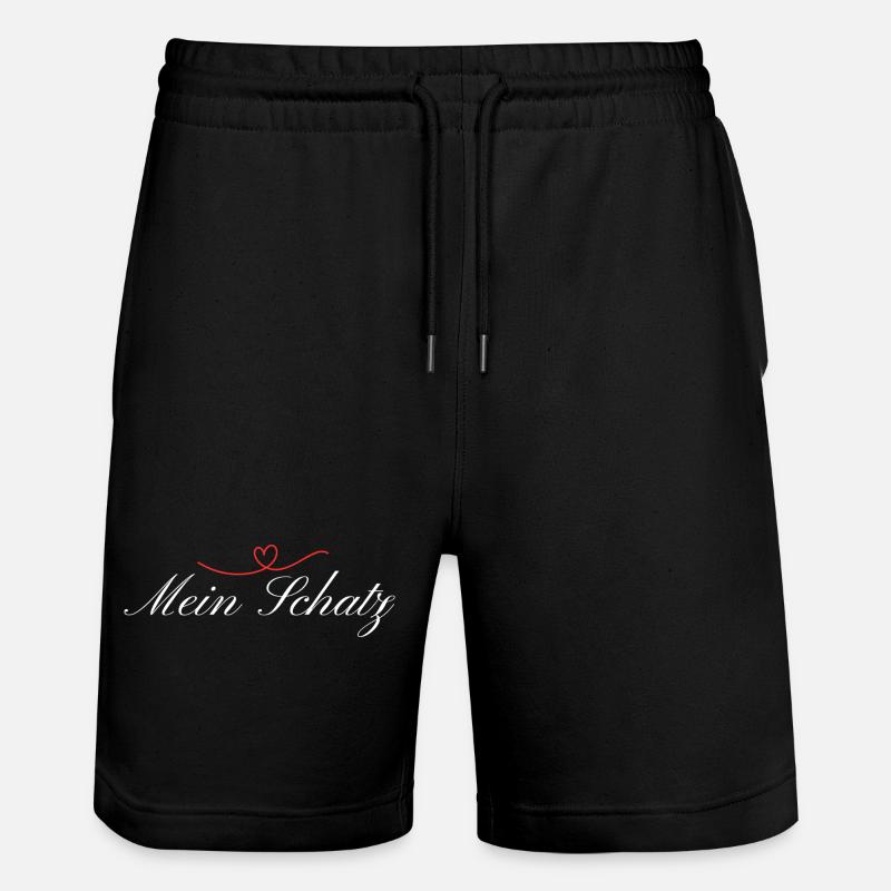 Ma chérie je t’aime - Short de jogging bio TRAINER Stanley/Stella unisexe - noir
