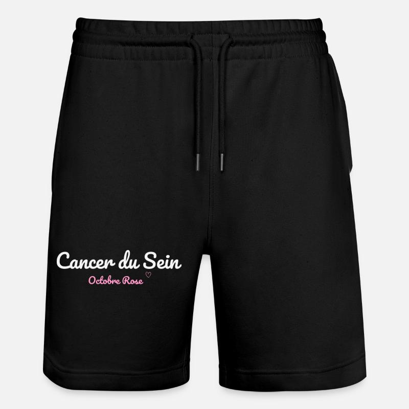 Cancer du Sein octobre rose - Short de jogging bio TRAINER Stanley/Stella unisexe - noir
