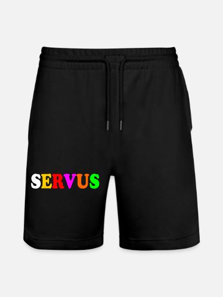 servus - Stanley/Stella Unisex Bio Joggingshorts Trainer  - Schwarz