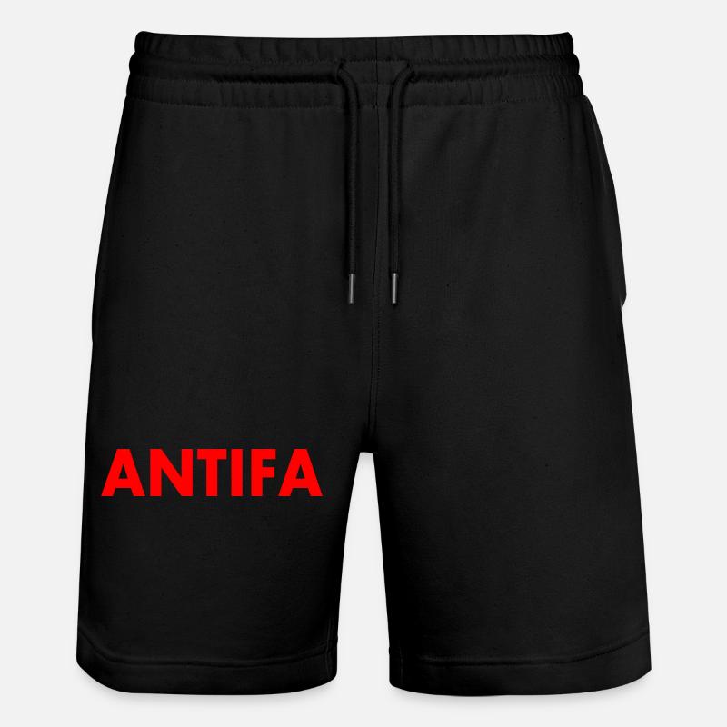 Antifa - Pantaloncini da jogger ecologici unisex Trainer di Stanley/Stella - nero