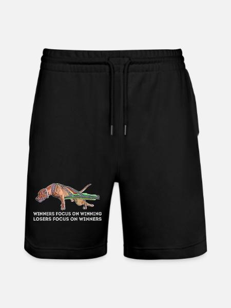 Weight Pulling - Stanley/Stella Unisex Bio Joggingshorts Trainer - Schwarz