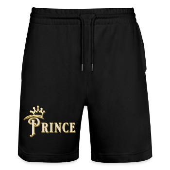 CHEMISE PRINCEZUG OR BLANC AVEC COURONNE - Short de jogging bio TRAINER Stanley/Stella unisexe - noir - Devant - Nik (191cm) & Marisol (170cm)