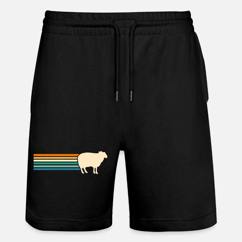 Mouton berger - Short de jogging bio TRAINER Stanley/Stella unisexe - noir