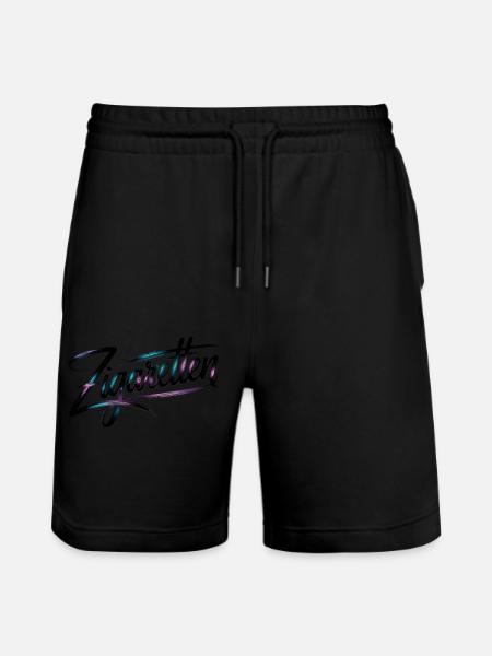Cigarettes - Funny German Smoker Memes - Stanley/Stella Trainer Unisex Organic Jogging Shorts - black
