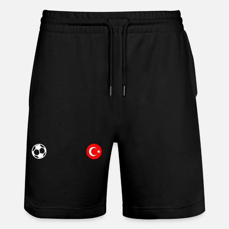 Turkey - Stanley/Stella Trainer Unisex Organic Jogging Shorts - black