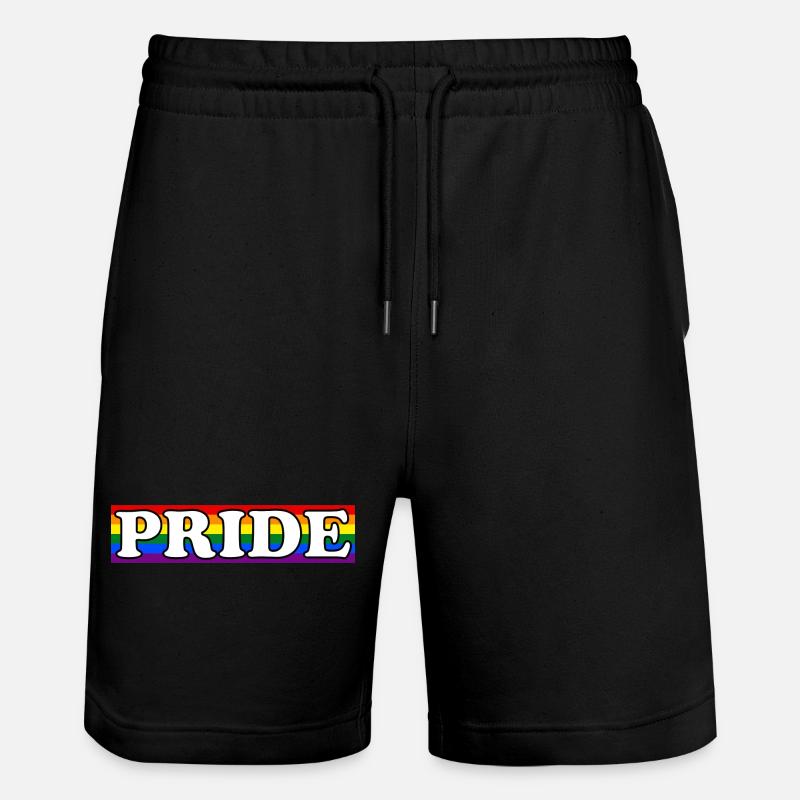 Arc-en-ciel de la fierté - Short de jogging bio TRAINER Stanley/Stella unisexe - noir