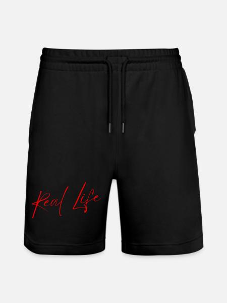 Real Life - Stanley/Stella Trainer Unisex Organic Jogging Shorts - black