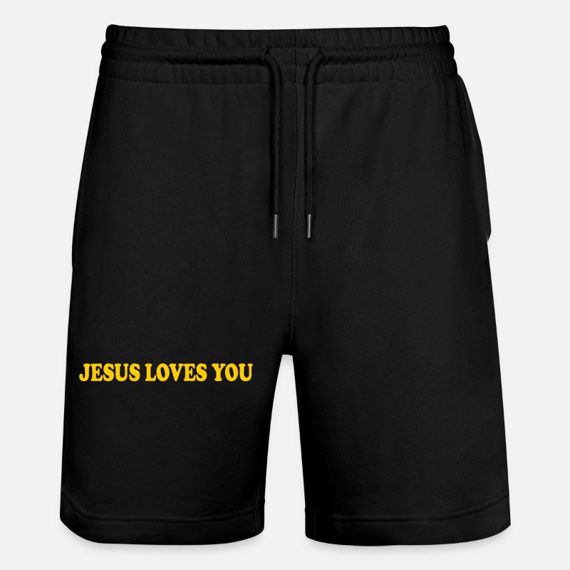 Jesus loves you - Short de jogging bio TRAINER Stanley/Stella unisexe - noir
