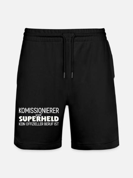 Picker Superhero - Stanley/Stella Trainer Unisex Organic Jogging Shorts - black