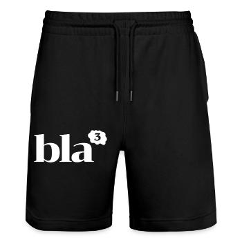 bla, bla, bla - Stanley/Stella Unisex Bio Joggingshorts Trainer  - Schwarz - Vorne - Nik (191cm) & Marisol (170cm)