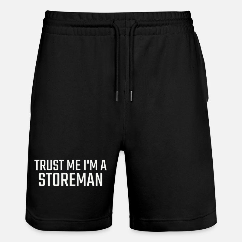 Storeman, Faites-moi confiance - Short de jogging bio TRAINER Stanley/Stella unisexe - noir
