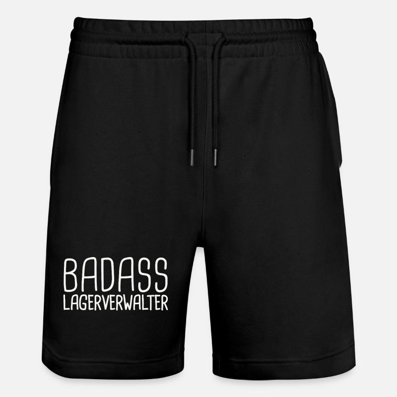Gestionnaire d’entrepôt Badass - Short de jogging bio TRAINER Stanley/Stella unisexe - noir