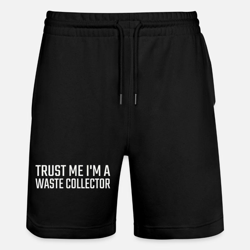 Collecteur de déchets Faites-moi confiance - Short de jogging bio TRAINER Stanley/Stella unisexe - noir