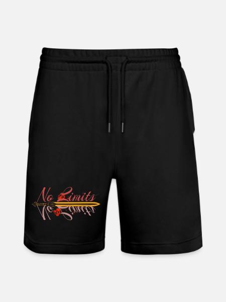 No Limits - No Limits Design - Stanley/Stella Trainer Unisex Organic Jogging Shorts - black
