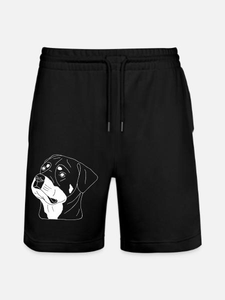 Rottweiler - Stanley/Stella Unisex Bio Joggingshorts Trainer  - Schwarz