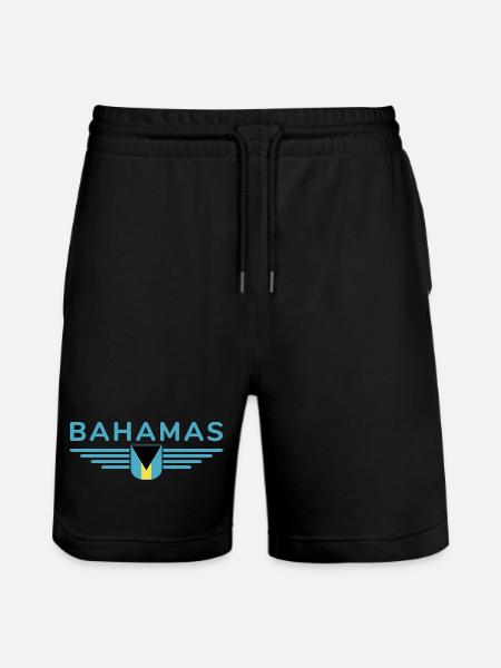 Bahamas fans: Tropical design - Stanley/Stella Trainer Unisex Organic Jogging Shorts - black