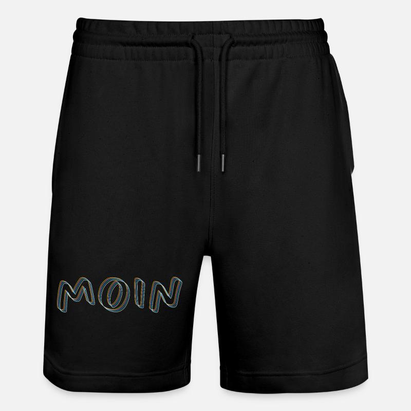 moin - Stanley/Stella Unisex Bio Joggingshorts Trainer  - Schwarz