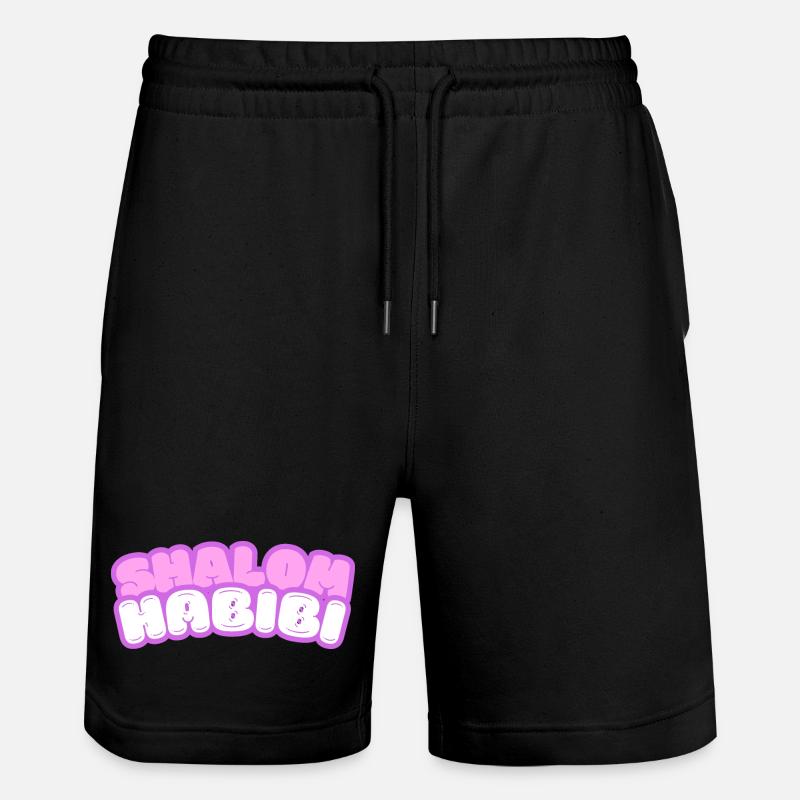 Shalom Habibi, juif, musulman - Short de jogging bio TRAINER Stanley/Stella unisexe - noir