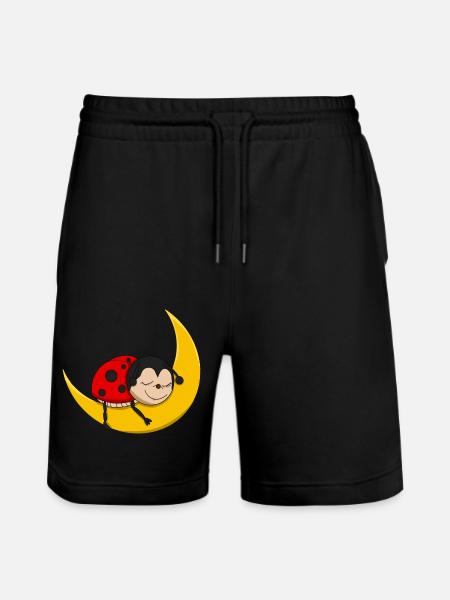 Ladybug - Good Night - Stanley/Stella Trainer Unisex Organic Jogging Shorts - black