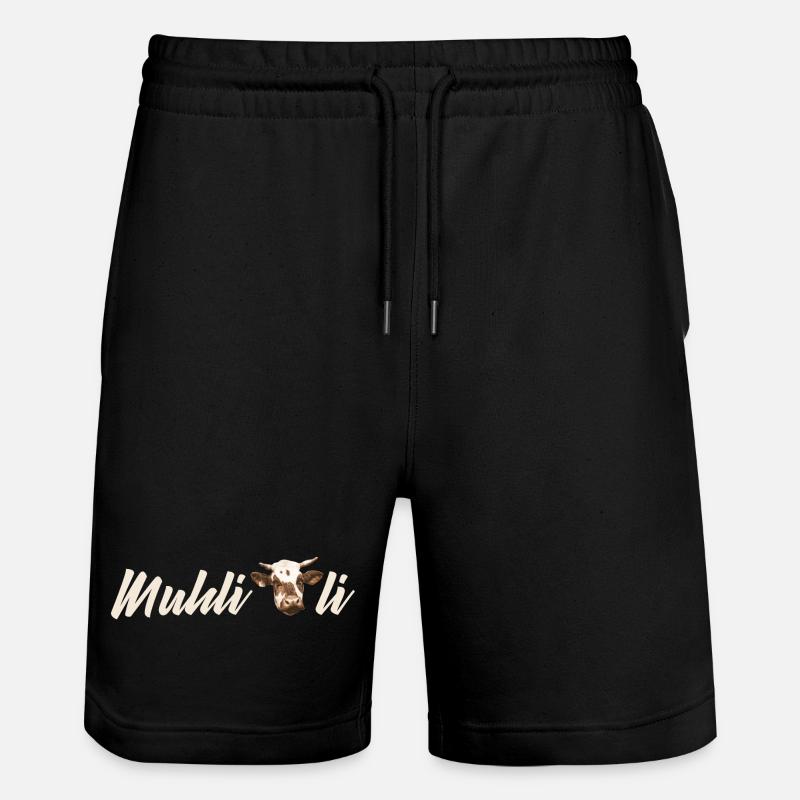 Muhli Kuhli - Stanley/Stella Unisex Bio Joggingshorts Trainer  - Schwarz