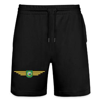 Chemise de fan de Washington – Style de la capitale - Short de jogging bio TRAINER Stanley/Stella unisexe - noir - Devant - Nik (191cm) & Marisol (170cm)