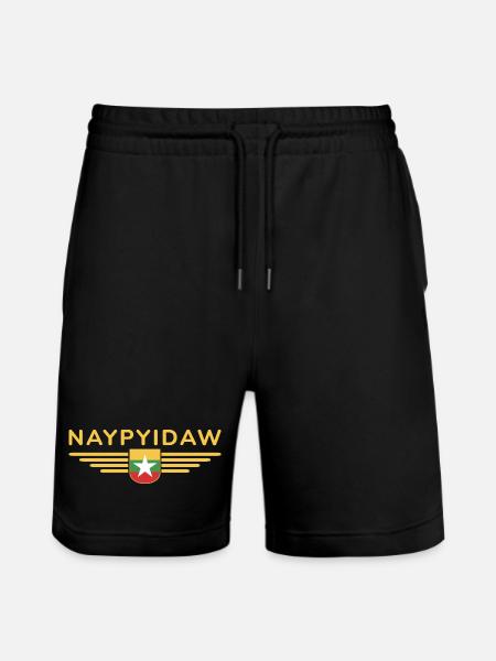 T-shirt Naypyidaw – Style Capitale - Short de jogging bio TRAINER Stanley/Stella unisexe - noir