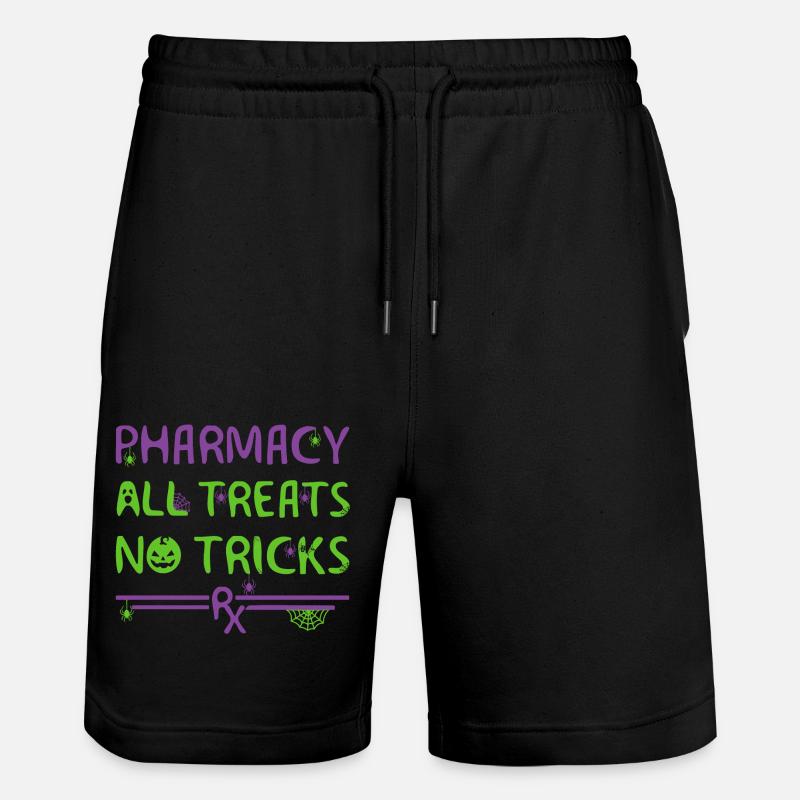 Pharmacie Halloween - Short de jogging bio TRAINER Stanley/Stella unisexe - noir