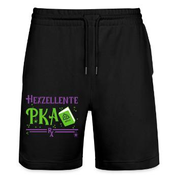 PKA Halloween - Short de jogging bio TRAINER Stanley/Stella unisexe - noir - Devant - Nik (191cm) & Marisol (170cm)