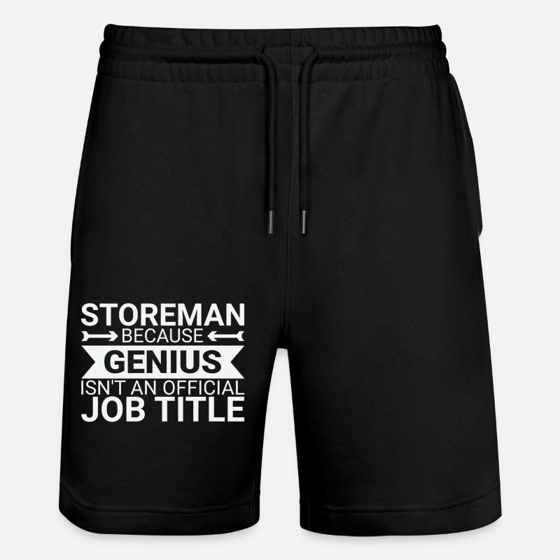 Génie du magasinier - Short de jogging bio TRAINER Stanley/Stella unisexe - noir