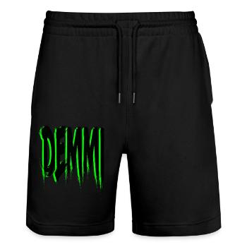 Demmi - Short de jogging bio TRAINER Stanley/Stella unisexe - noir - Devant - Nik (191cm) & Marisol (170cm)