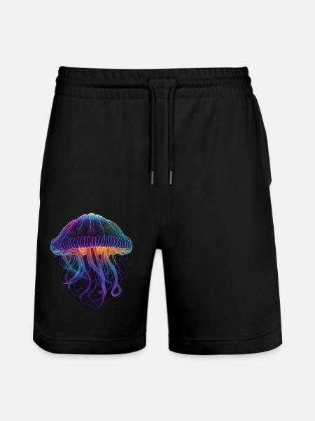 Galaxy Jellyfish - Stanley/Stella Trainer Unisex Organic Jogging Shorts - black