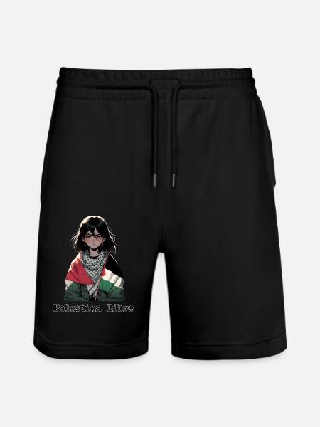 Befreites Palästina-Mädchen - Stanley/Stella Unisex Bio Joggingshorts Trainer  - Schwarz