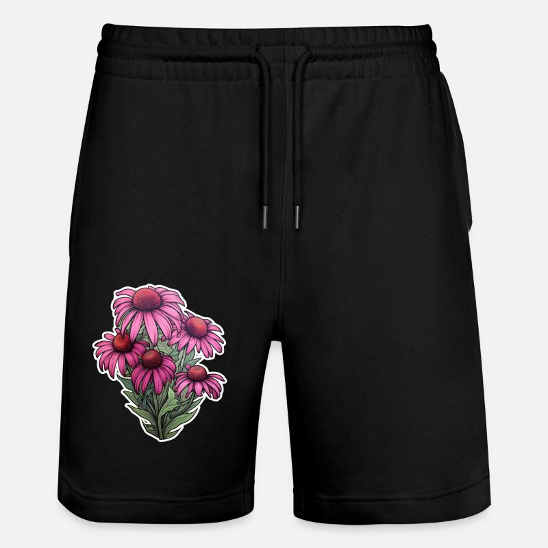 Echinacea - Short de jogging bio TRAINER Stanley/Stella unisexe - noir