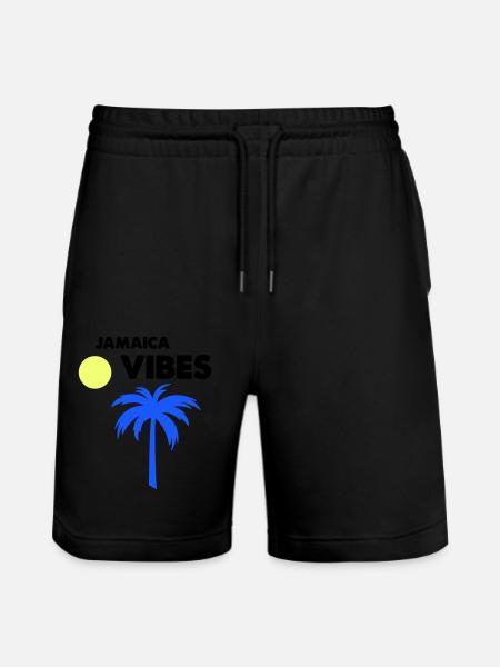 jamaica vibes - Stanley/Stella Unisex Bio Joggingshorts Trainer - Schwarz