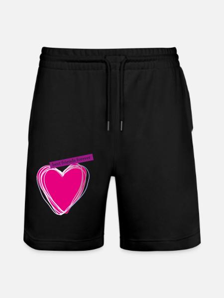 friendsforever - Stanley/Stella Unisex Bio Joggingshorts Trainer - Schwarz