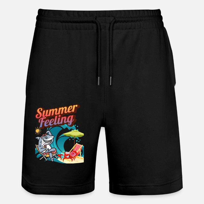 « Sensation d’été » - Short de jogging bio TRAINER Stanley/Stella unisexe - noir