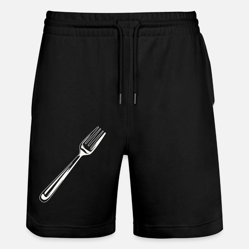 Fourchette Couverts Icon - Short de jogging bio TRAINER Stanley/Stella unisexe - noir