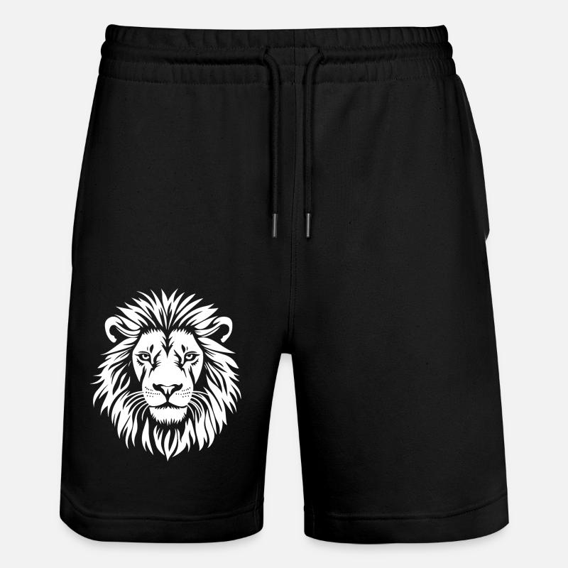 Visage de lion - Short de jogging bio TRAINER Stanley/Stella unisexe - noir